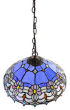 Large 16" Waratah Style Tiffany Stained Glass Pendant Light