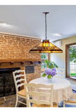 14" Mission Tiffany Style Pendant Light
