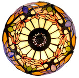 12 “ Water Lily Style Stained Glass Tiffany Pendant Light