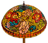 Limited Edition 20" Rose Dahlia Garden Tiffany Floor Lamp