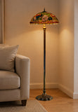 Limited Edition 20" Rose Dahlia Garden Tiffany Floor Lamp