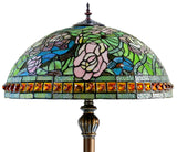 Limited Edition 20" Rose Dahlia Garden Tiffany Floor Lamp