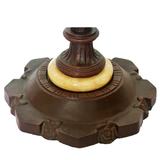 20" Peony Tiffany Style Stained Glass Floor Lamp – Handcrafted Floral Art Glass Lamp