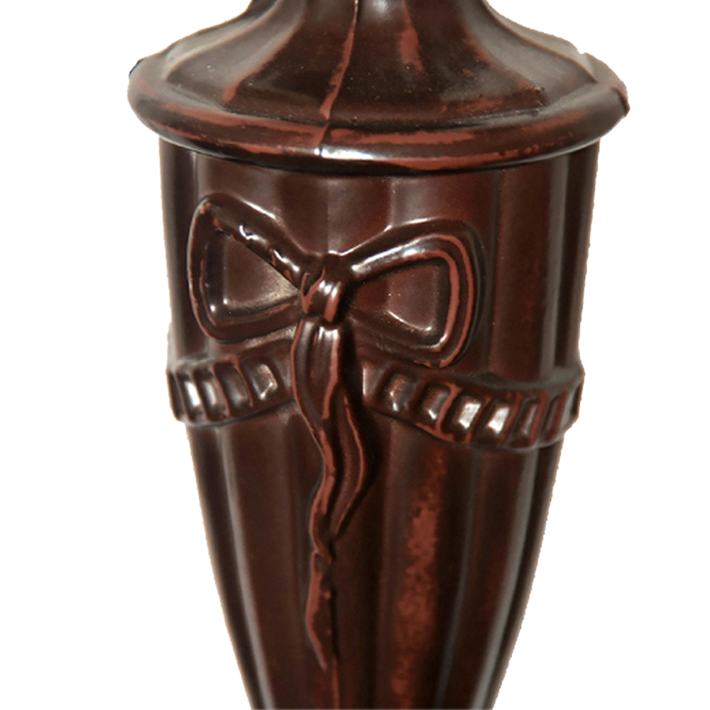 20" Peony Tiffany Style Stained Glass Floor Lamp – Handcrafted Floral Art Glass Lamp