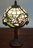 8-Inch Tulips in the Wind Tiffany-Style Small Table Lamp
