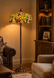 Gorgeous Huge Joanne Tiffany 20" Apple Blossom Flower Tiffany Floor Lamp