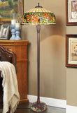 Gorgeous Huge 20" Red Rose Flower Tiffany Floor Lamp