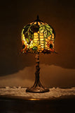 Limited Edition@Museum Quality Sunflower Tiffany Stained Glass Table Lamp