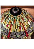 Huge 20" Tiffany Style Dragonfly Table Lamp – Art Nouveau Lady Sculpture Base
