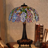 Huge 22 inches Wide Tiffany Reproduction Wisteria Table Lamp(only 1)