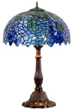 Large 16" Blue Wisteria Tiffany Table Lamp @ Limited Stock only