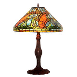 Rare 18" inch Tiffany reproduction  Koi Table Lamp