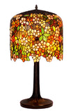 Museum Quality apple blossom Tiffany Stained Glass Table Lamp with Trunk Base