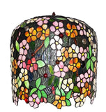 Museum Quality apple blossom Tiffany Stained Glass Table Lamp with Trunk Base