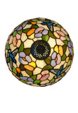 12" Hummingbird Garden Stained Glass Tiffany Bedside Lamp