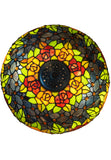 Premium 16" Rose Garden Stained Glass Tiffany Table Lamp