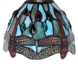 3 light blue Dragonfly Style Tiffany Stained Glass Pendant Lights
