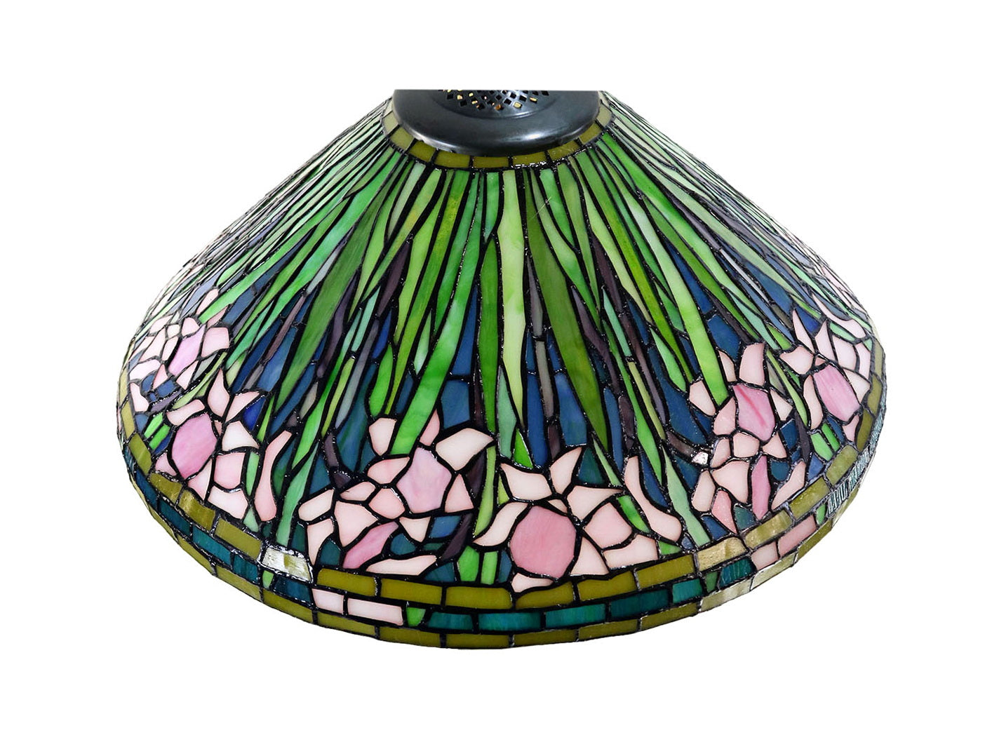 Gorgeous Huge 20" Legend Collection Daffodil Flower Tiffany Floor Lamp