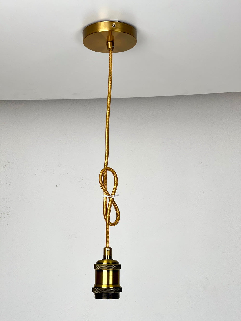 Brass Vintage LED Pendant Lights with Extra Large LED Globe Light Bulb Warm Light 4W E27