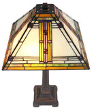 Large Classical Mission Style Tiffany Table Lamp