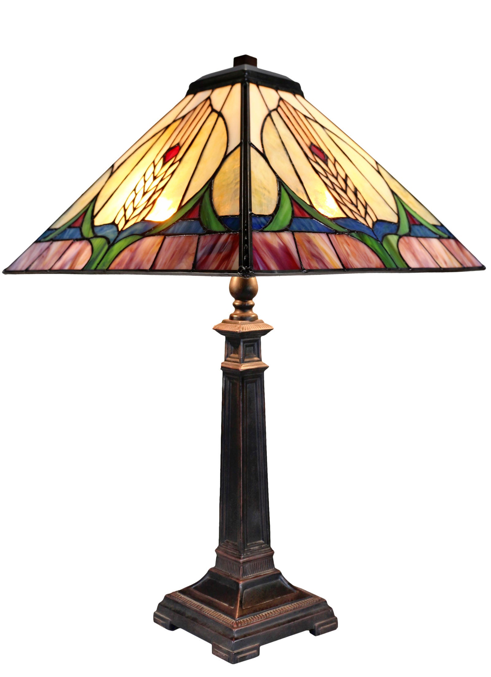Large Mission Style Tiffany Table Lamp