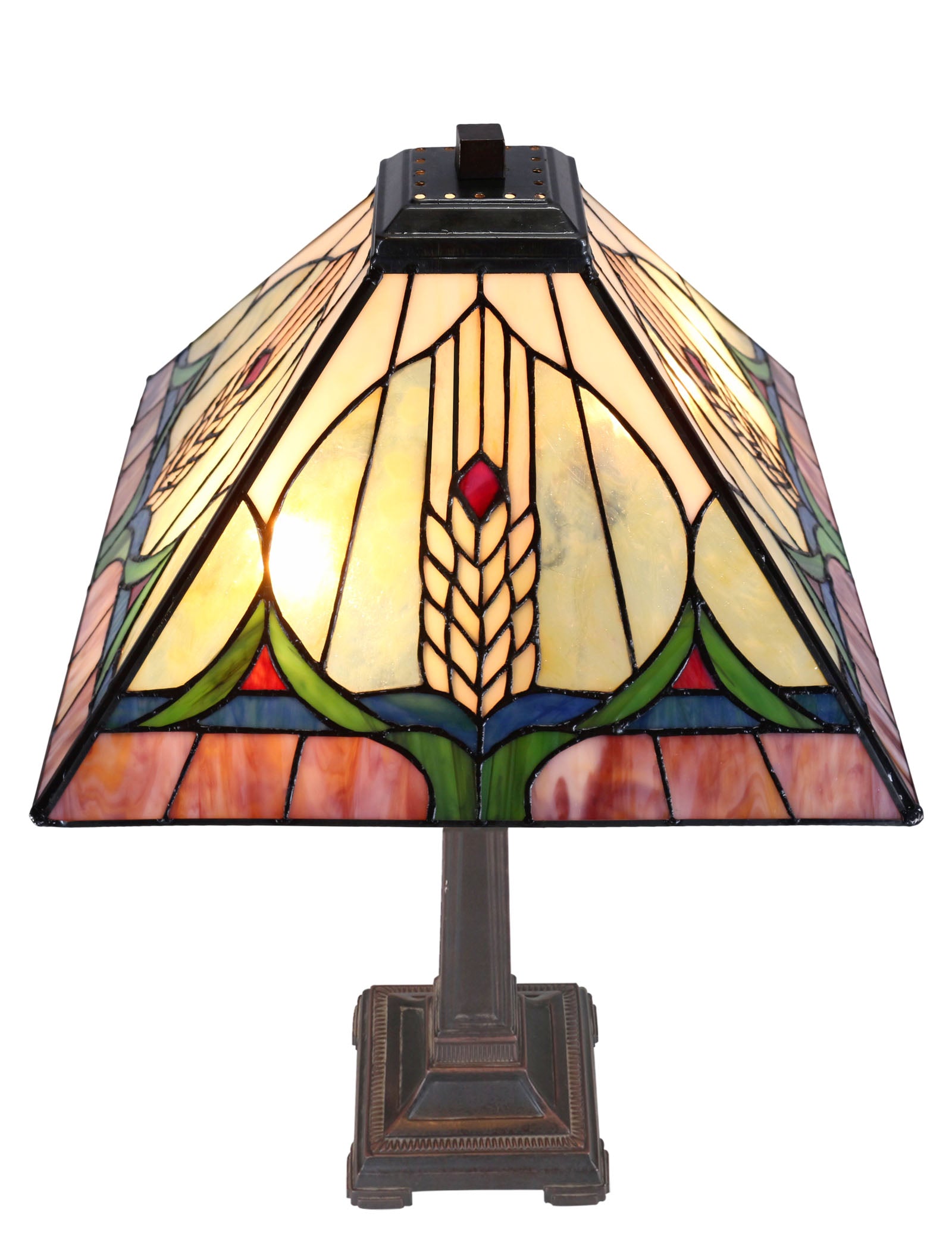 Large Mission Style Tiffany Table Lamp