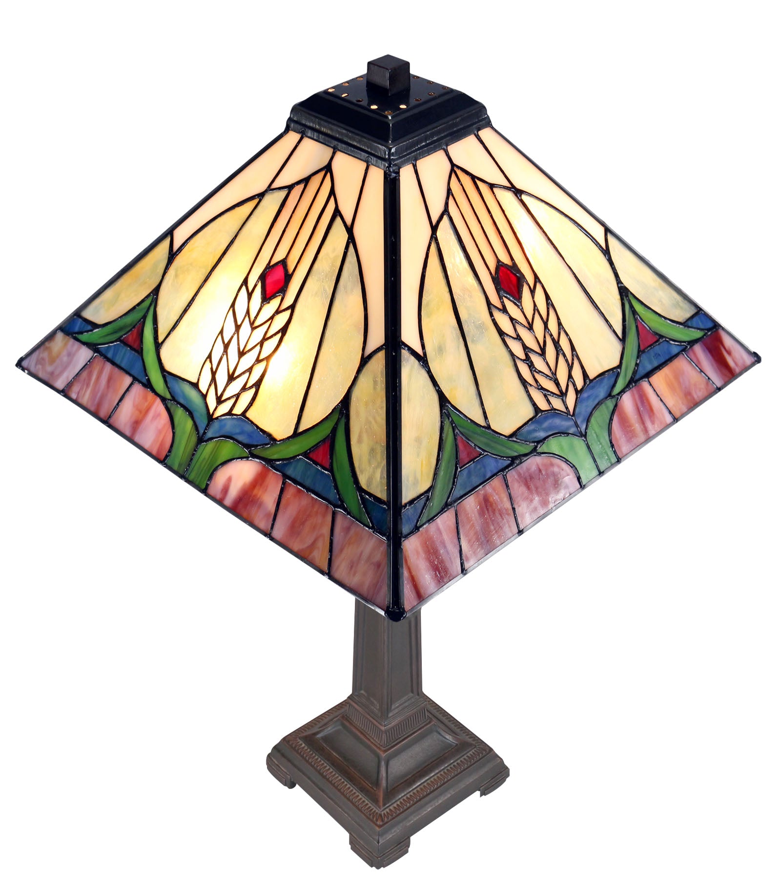 Large Mission Style Tiffany Table Lamp