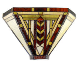 Art Noumea Geometric shape Stained Glass Tiffany Wall Light Wall Sconce