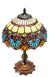Elegant 12"  Boheme Style Tiffany Bedside Lamp