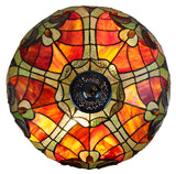 16" Large Amor Red Victorian Style Tiffany Table Lamp