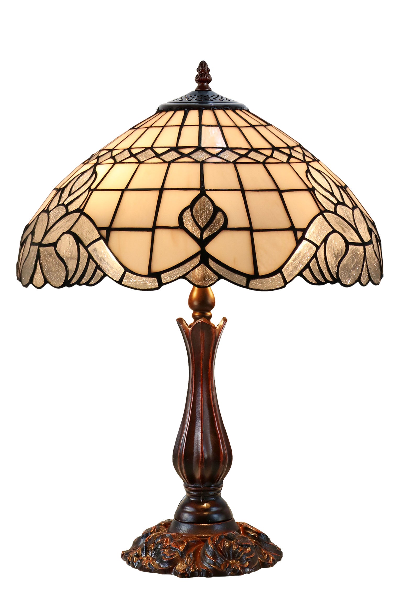 16" Large Vienna Victorian Style Tiffany Table Lamp