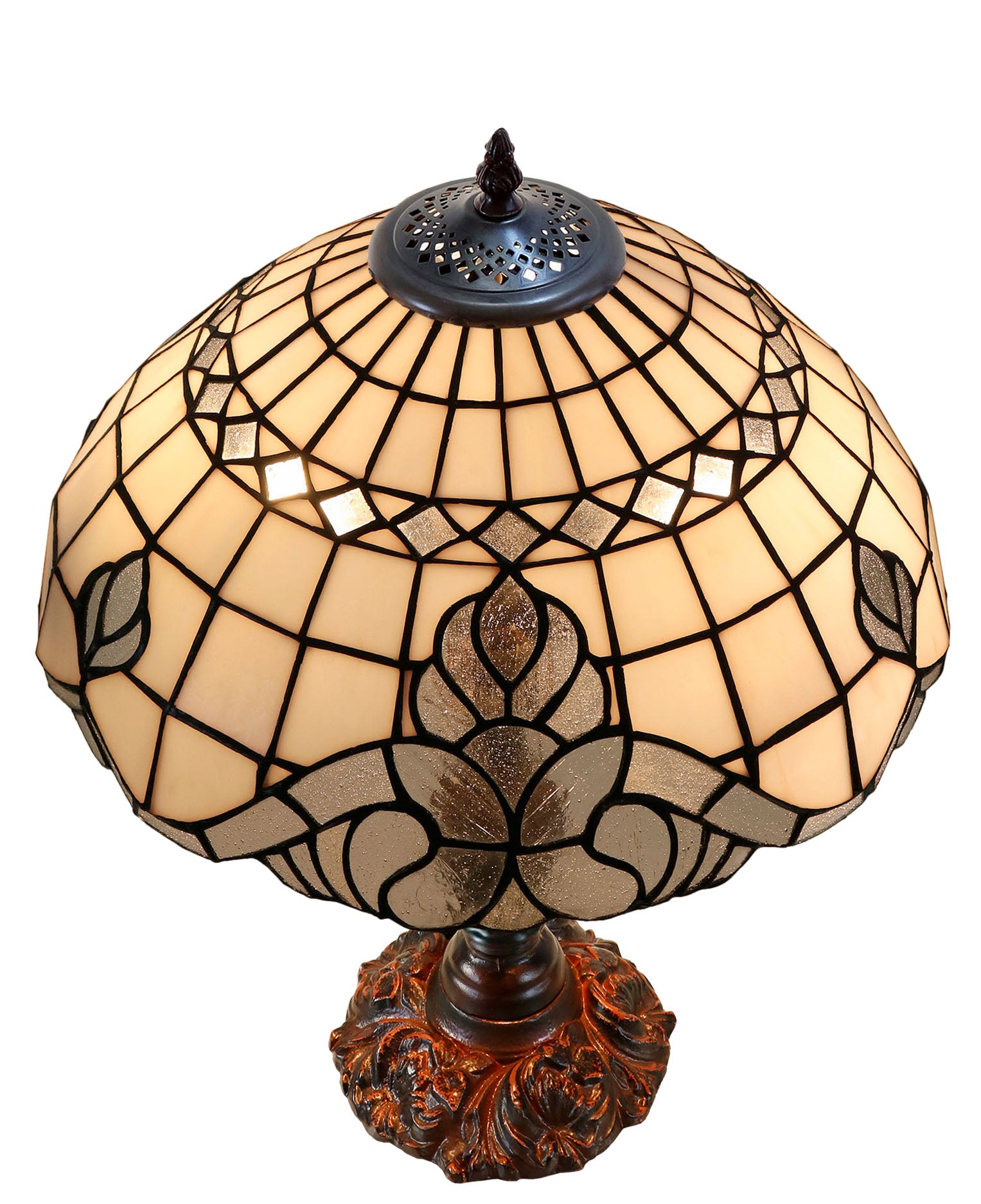 16" Large Vienna Victorian Style Tiffany Table Lamp