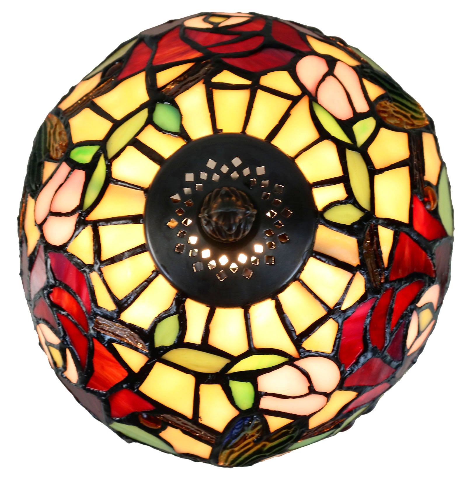 Stunning 8" Dragonfly Style Tiffany Mini Table Lamp