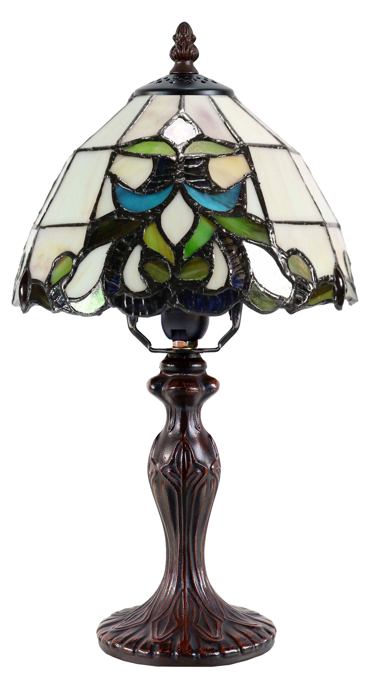 8" Victorian Style Joanne Tiffany Mini Table Lamp