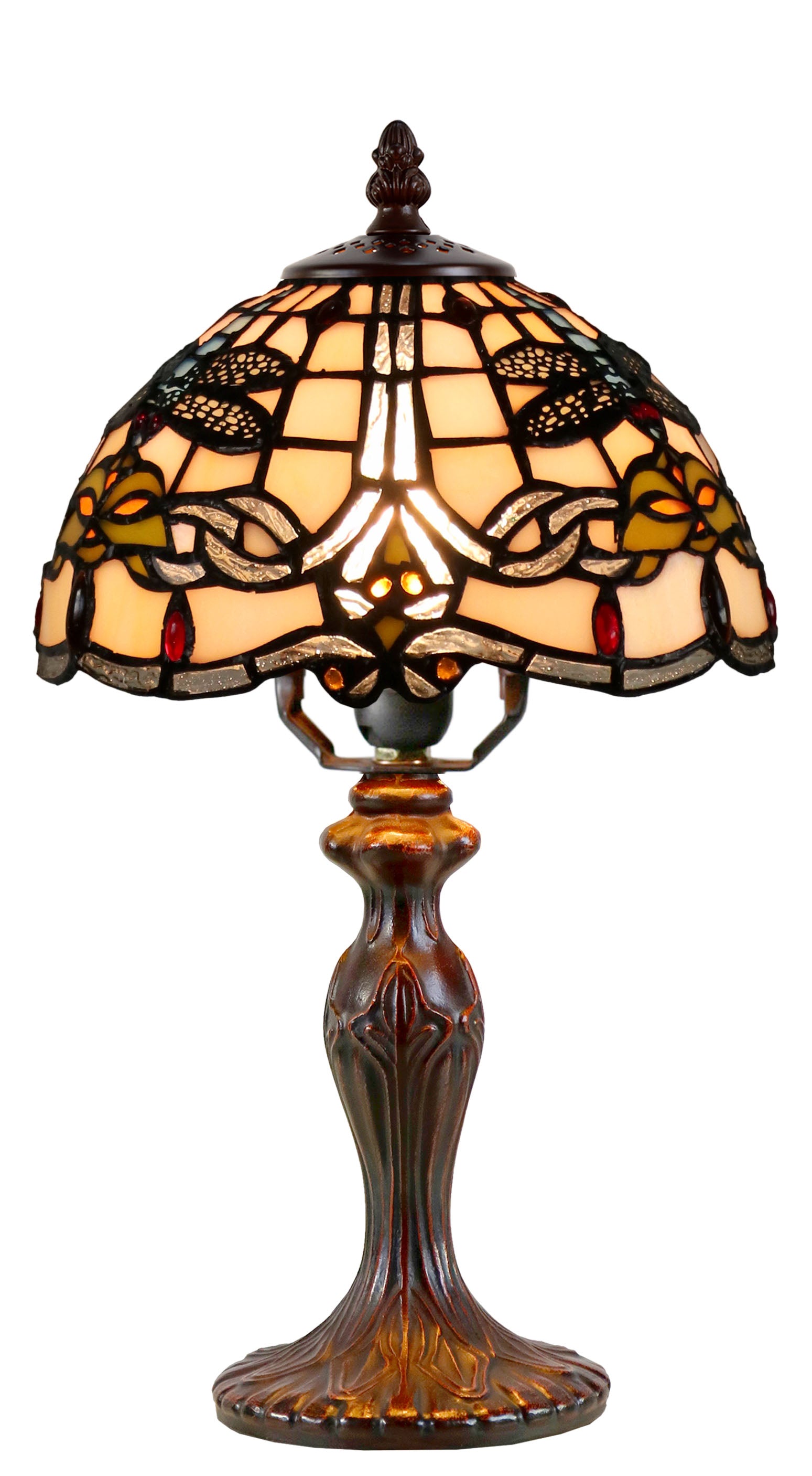 Classical 8" Dragonfly  Style Tiffany Mini Table Lamp