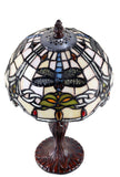Classical 8" Dragonfly  Style Tiffany Mini Table Lamp