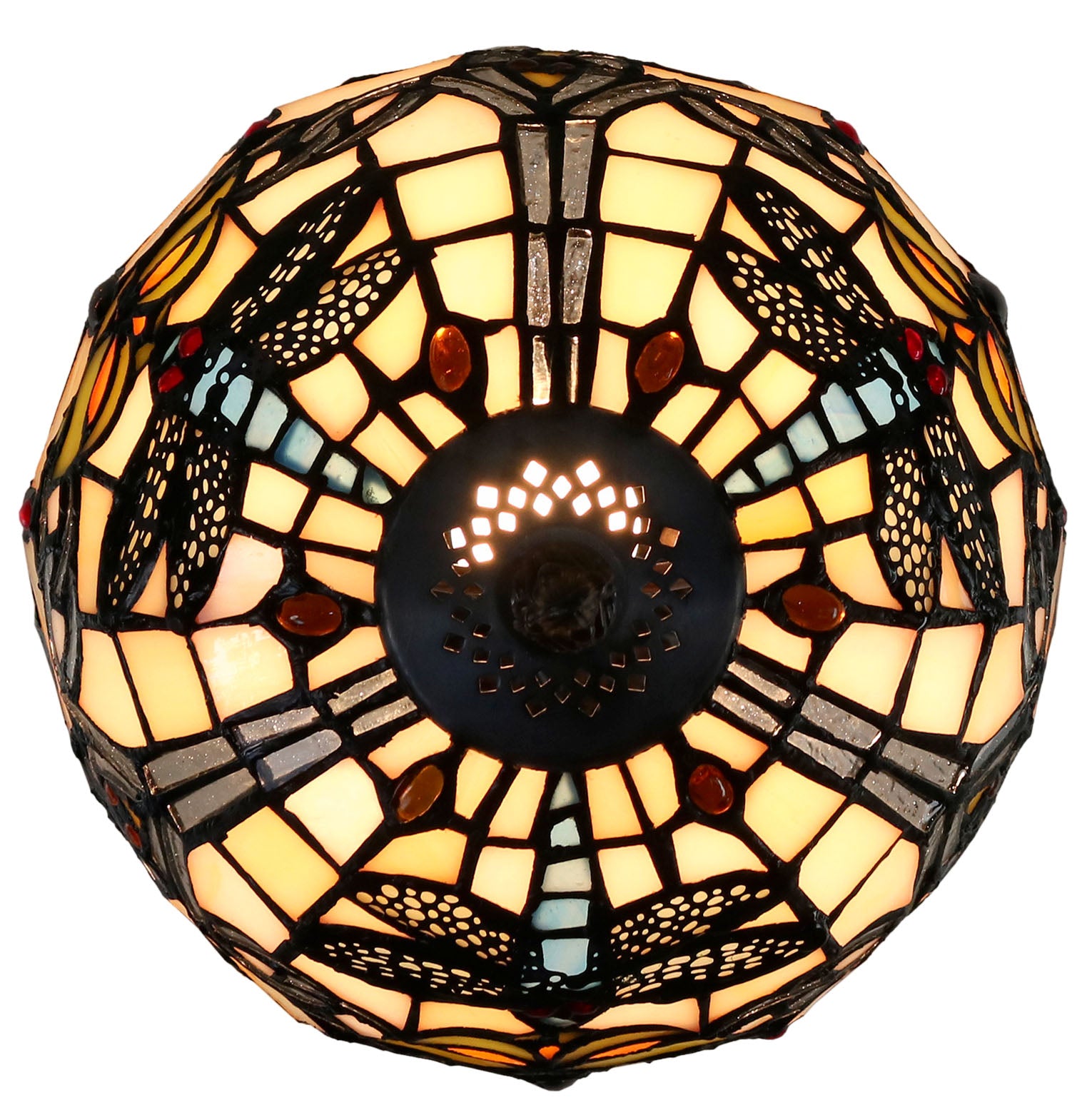 Classical 8" Dragonfly  Style Tiffany Mini Table Lamp
