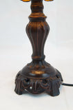 Stunning 8" Beige  Baroque Style Tiffany Mini Lamp