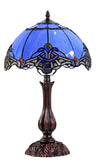12" Baroque Accent Style Tiffany Bedside Lamp