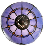 12" Baroque Accent Style Tiffany Bedside Lamp