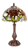 Amazing Oriental Lily  Style Stained Glass Leadlight Tiffany  Desk Lamp