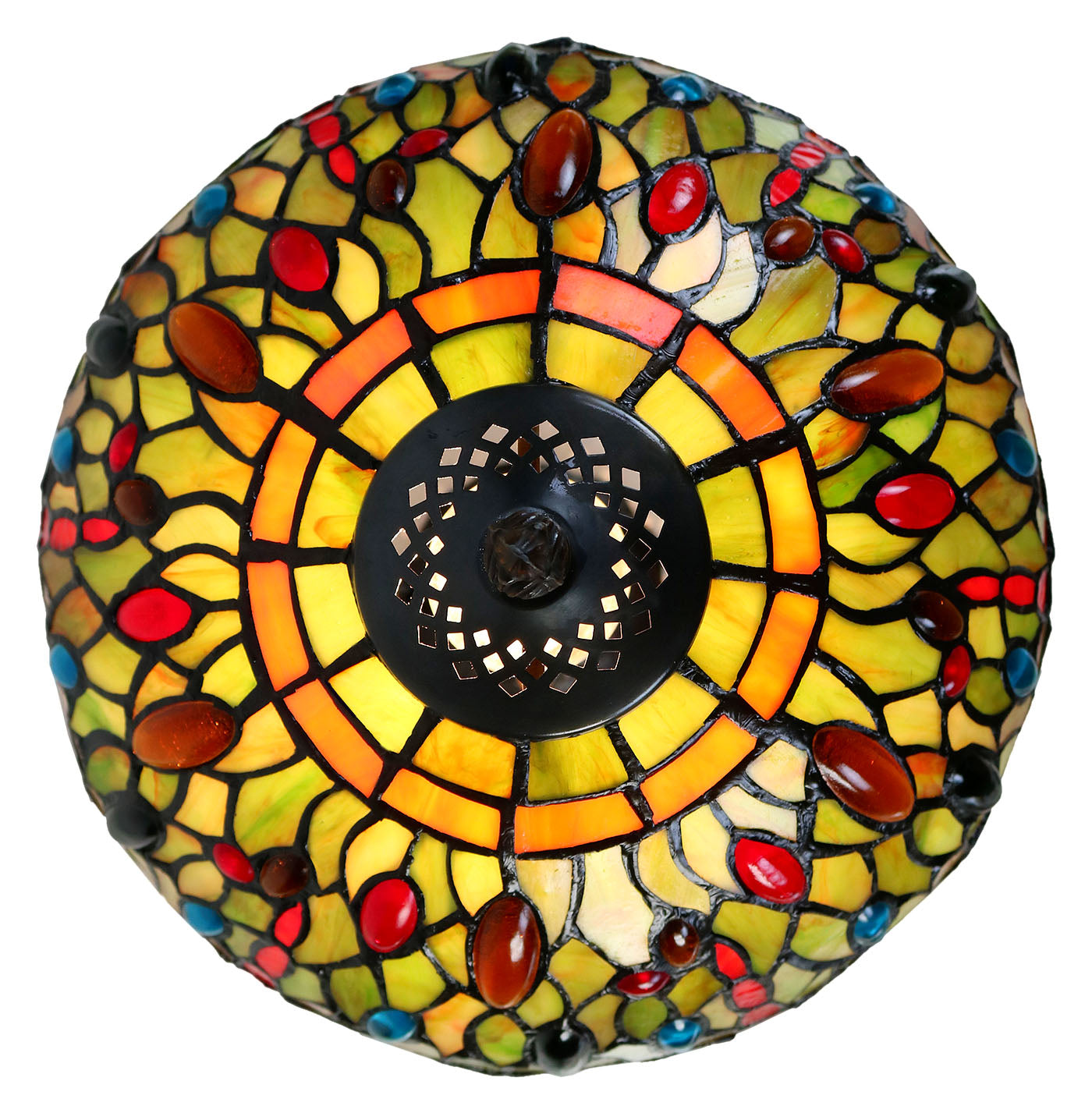 12"  Classical Dragonfly Style Tiffany Bedside Lamp