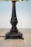 Tiffany Style Rose Floral Stained Glass Table Lamp for Living Room & Bedroom