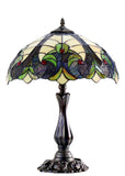 16" Large Amor Ivory Victorian Style Tiffany Table Lamp