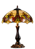 16" Large Amor Ivory Victorian Style Tiffany Table Lamp