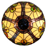 16" Large Amor Ivory Victorian Style Tiffany Table Lamp