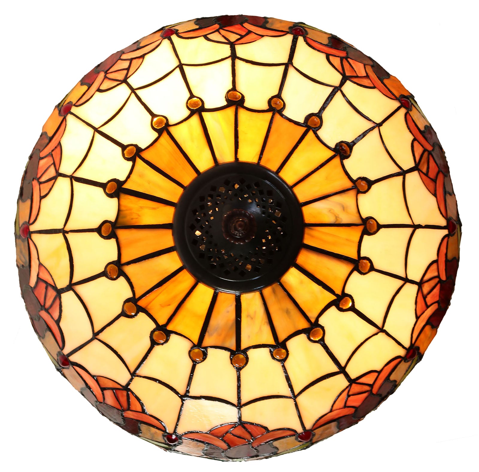 18" Colonial Tulip Style Leadlight Tiffany Floor Lamp