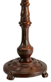 Colonial Tulip Style Leadlight Stained Glass Bridge Arm Tiffany  Table Lamp