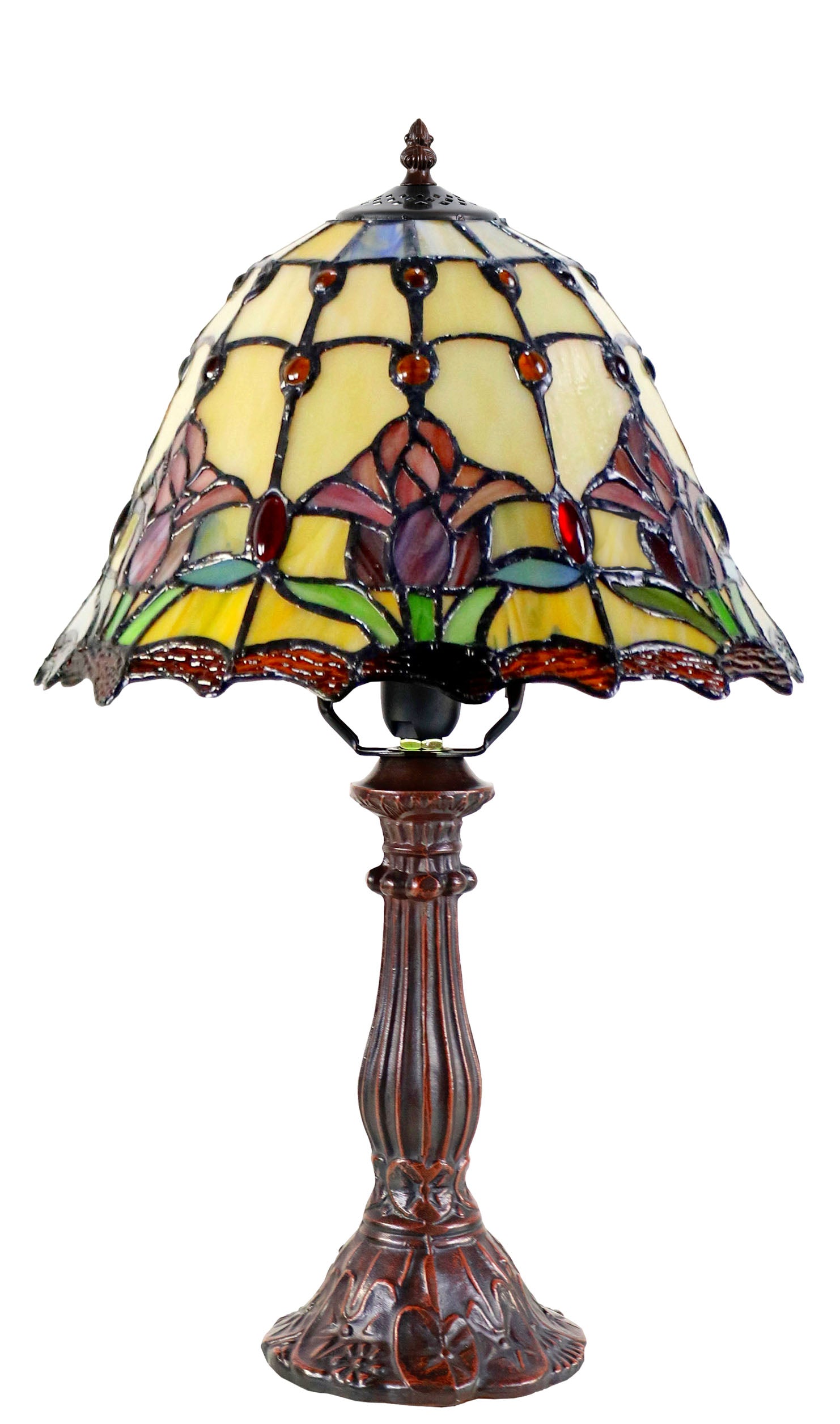 10" Colonial Tulip Style Tiffany desk Lamp