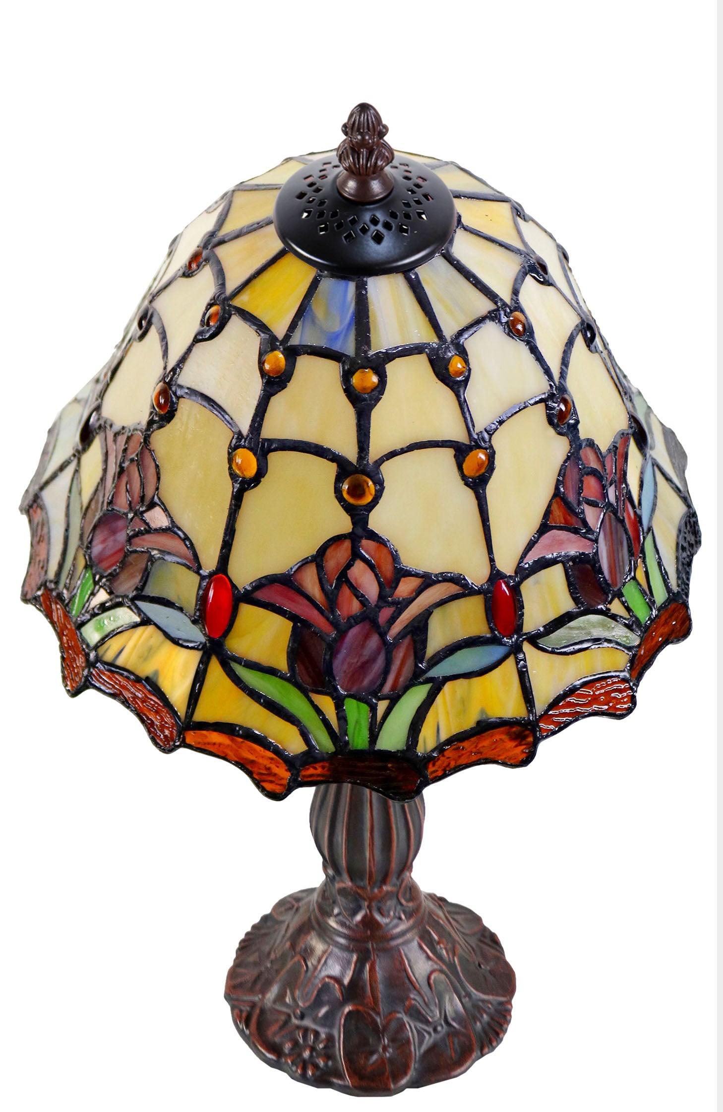 10" Colonial Tulip Style Tiffany desk Lamp